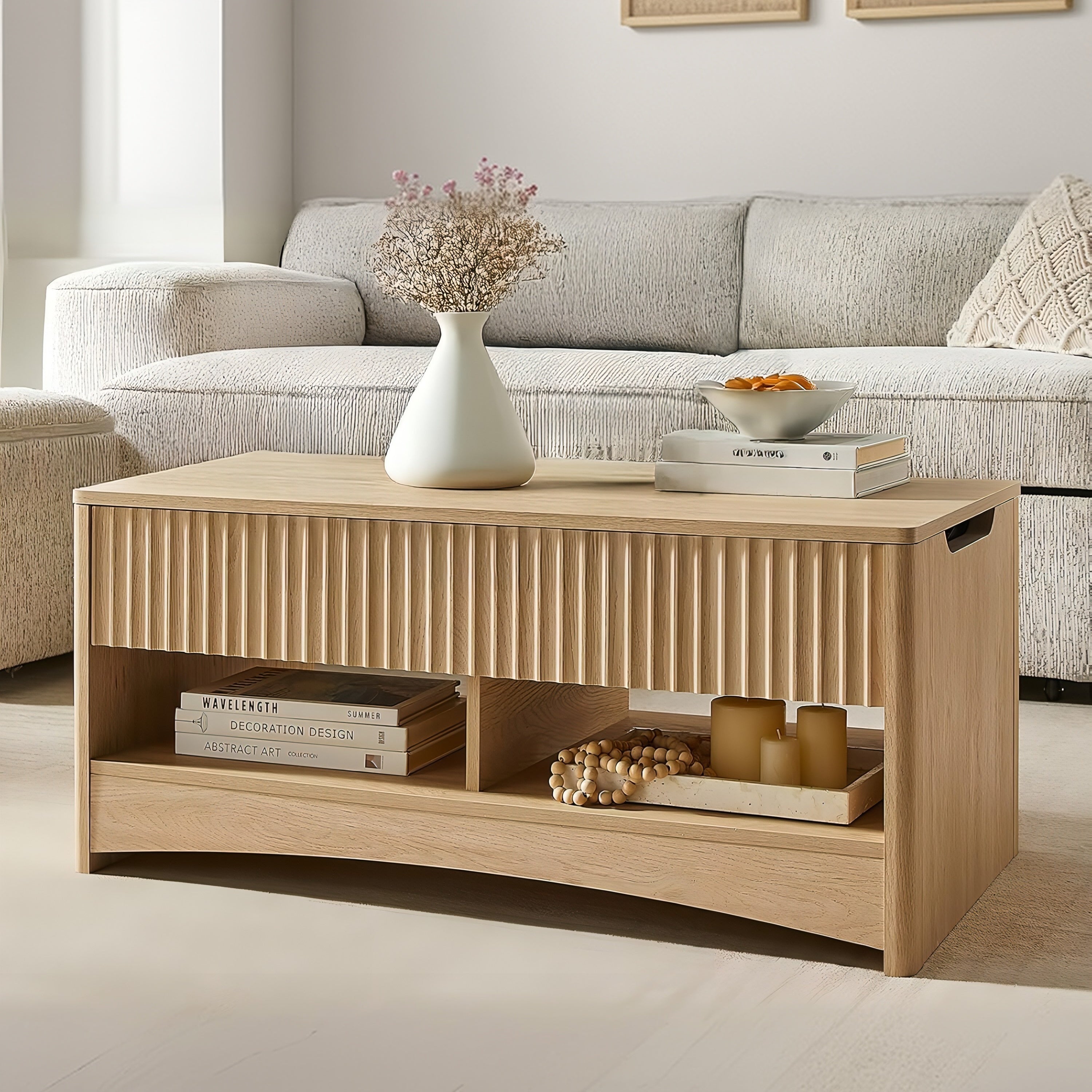 BAYCLARA Oak Lift Top Coffee Table – Bayclara