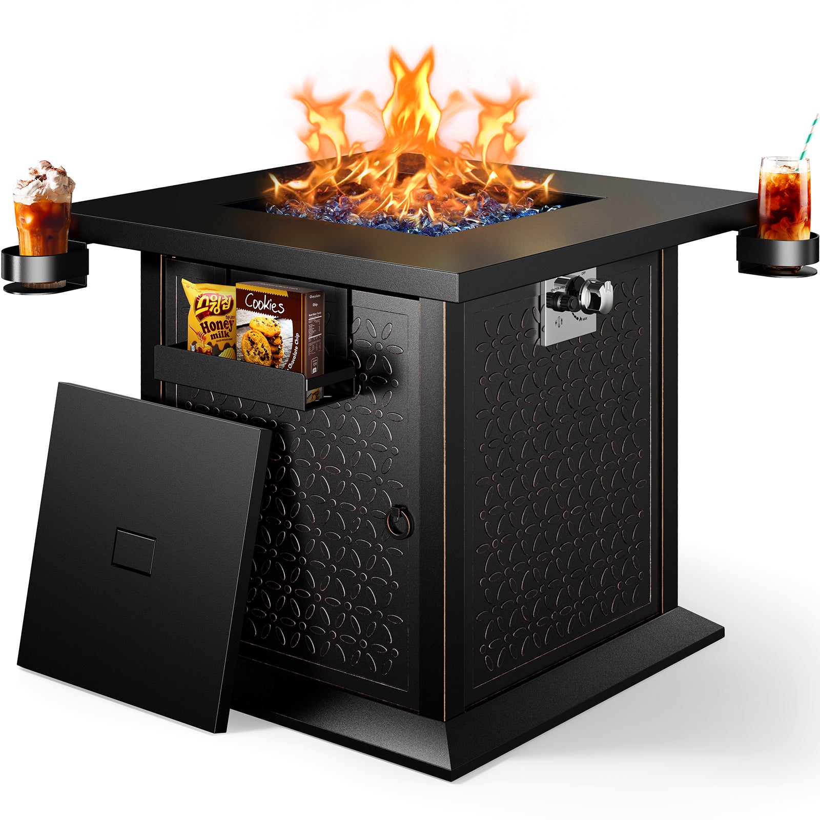 BAYCLARA Propane Fire Pit Table