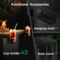 BAYCLARA Propane Fire Pit Table