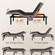 BAYCLARA Adjustable Bed Frame with Massage