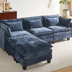 BAYCLARA 111.5“ U Shaped Modular Chenille Sectional Sofa Couch