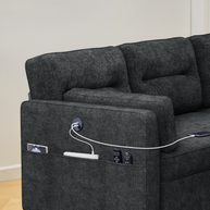 Bayclara Compact Luxury Sectional Sofa Bed