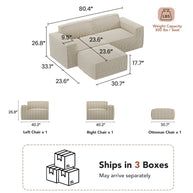 BAYCLARA Urban Nest Modular Sofa - White