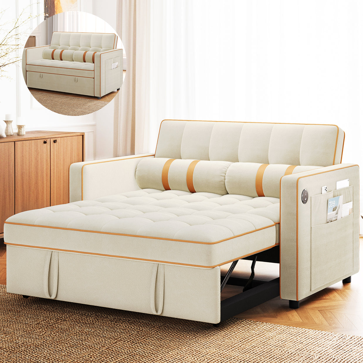 BAYCLARA 3-in-1 Sleeper Sofa Bed