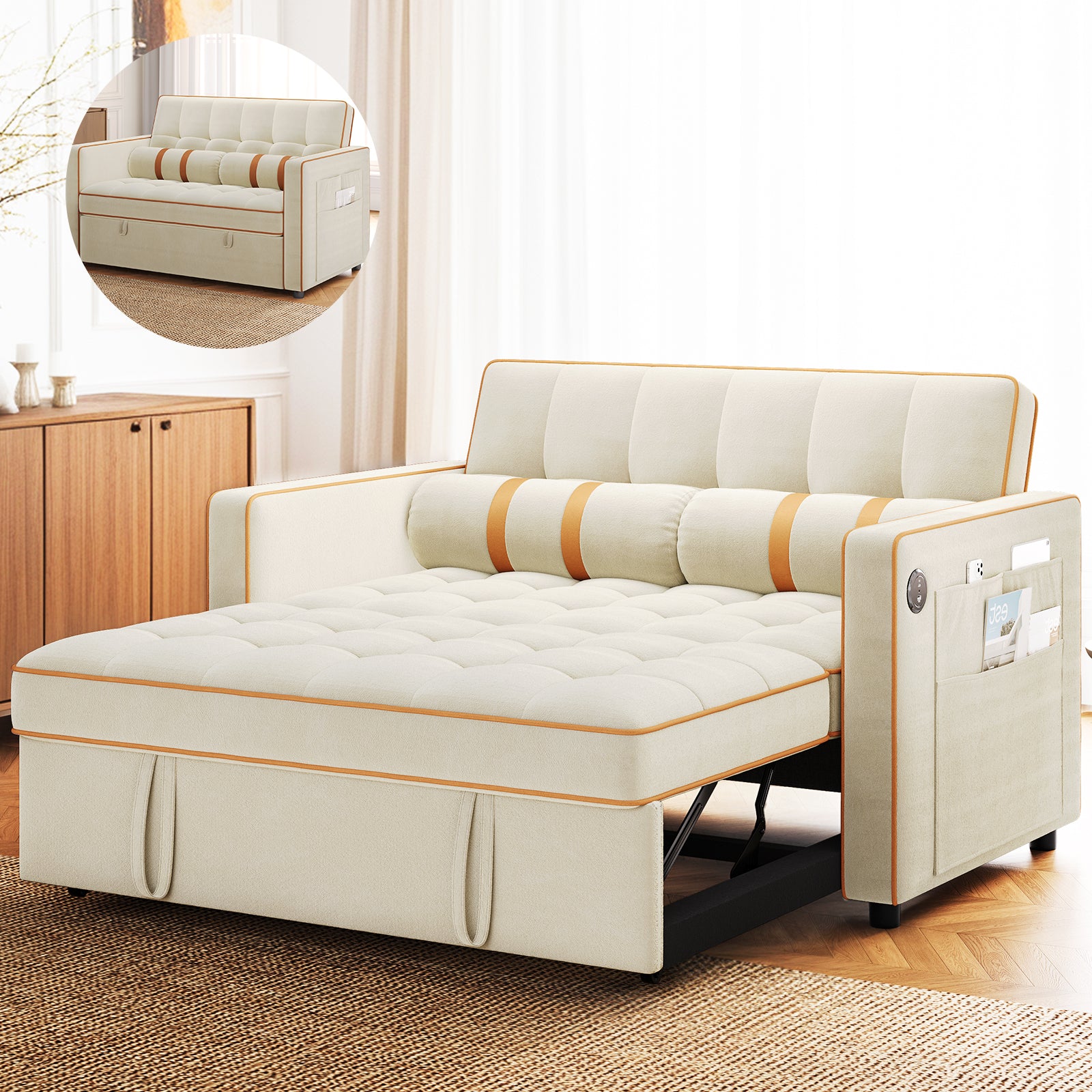 BAYCLARA 3-in-1 Sleeper Sofa Bed