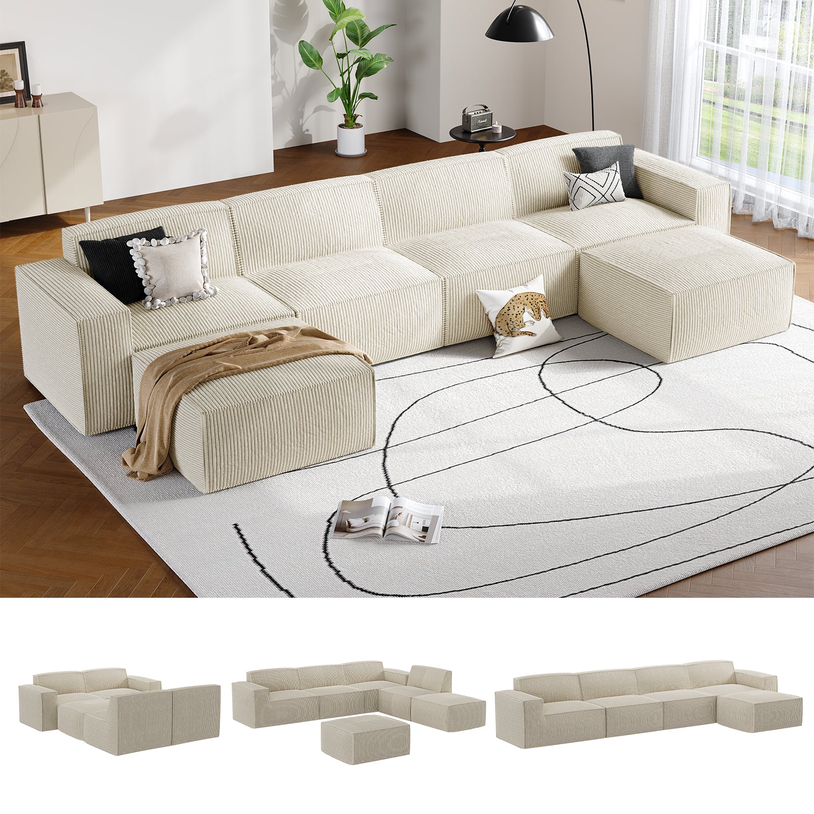 BAYCLARA Urban Nest Modular Sofa - White