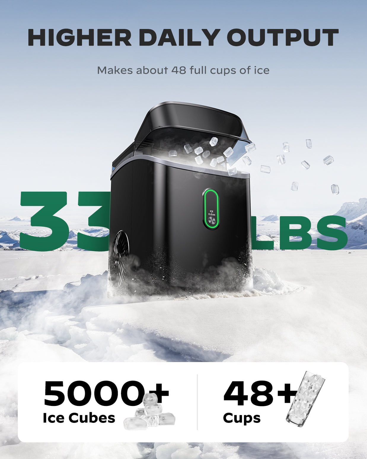 BAYCLARA Nugget Ice Maker