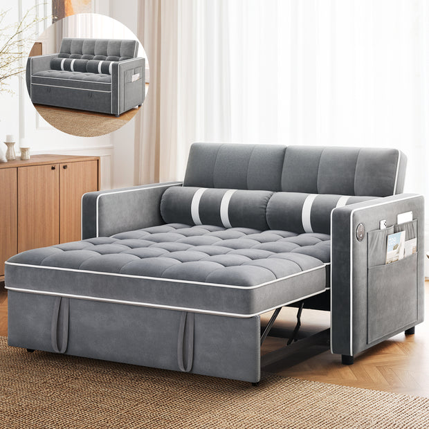 BAYCLARA 3-in-1 Sleeper Sofa Bed - Grey