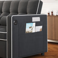BAYCLARA 3-in-1 Sleeper Sofa Bed - Black