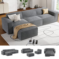 BAYCLARA Urban Nest Modular Sofa - Grey