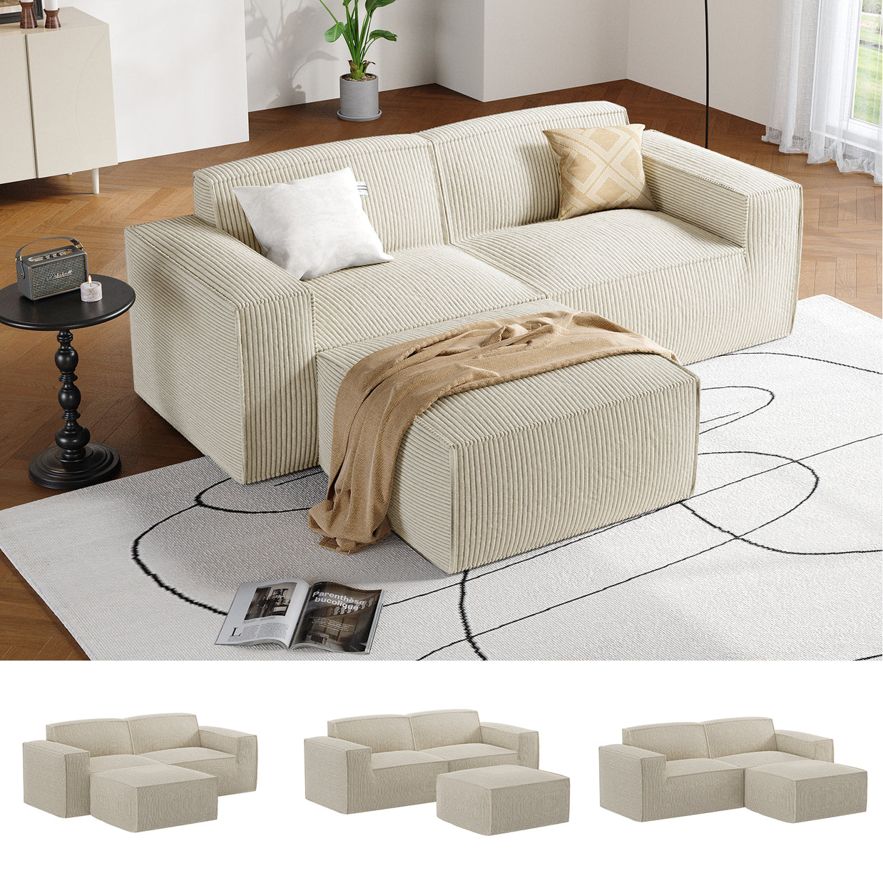 BAYCLARA Urban Nest Modular Sofa - White
