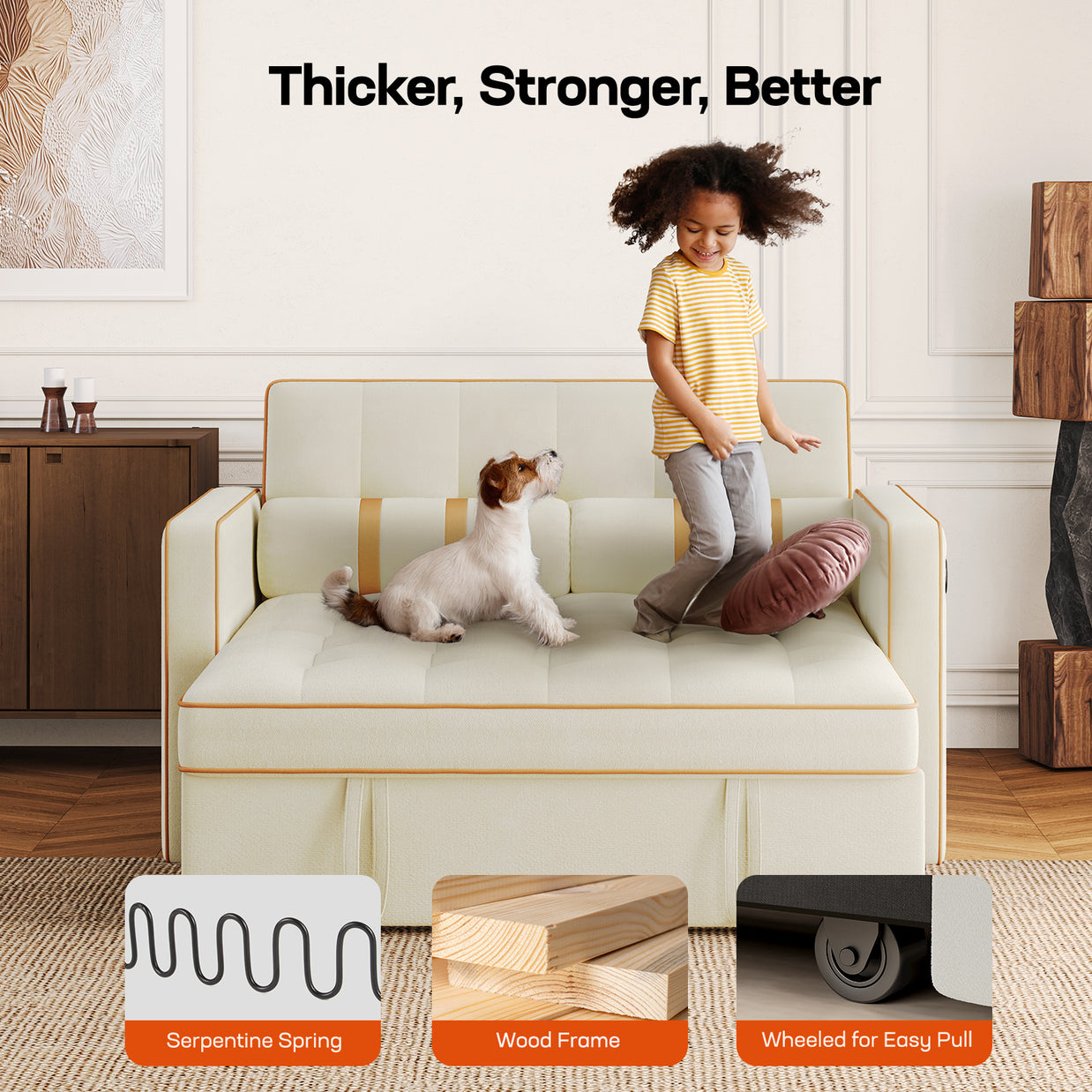 BAYCLARA 3-in-1 Sleeper Sofa Bed