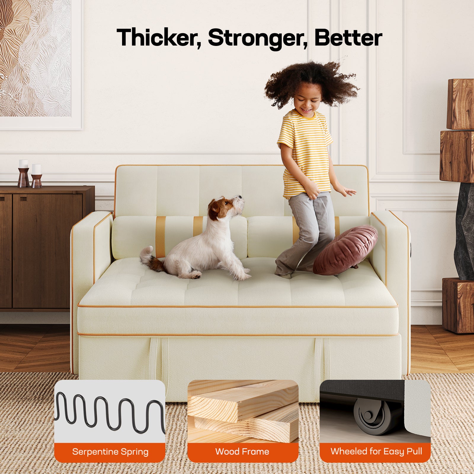 BAYCLARA 3-in-1 Sleeper Sofa Bed