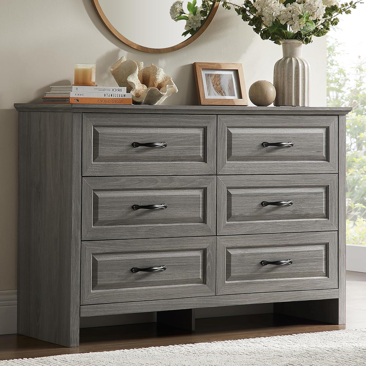 BAYCLARA Pearl Dresser,6 Drawer