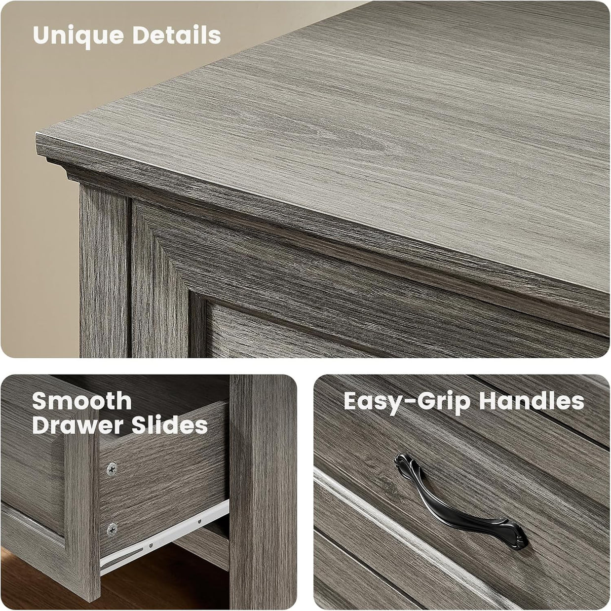BAYCLARA Pearl Dresser,6 Drawer