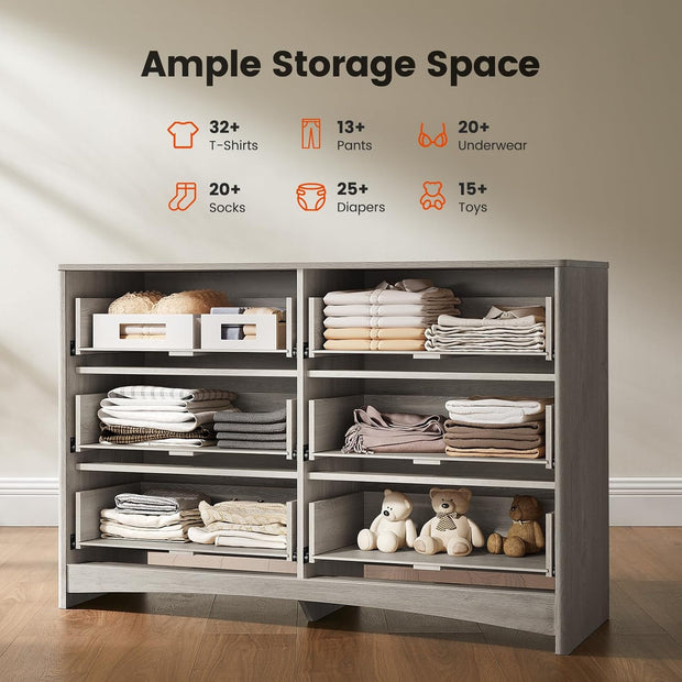 BAYCLARA Urban Dresser,6 Drawer