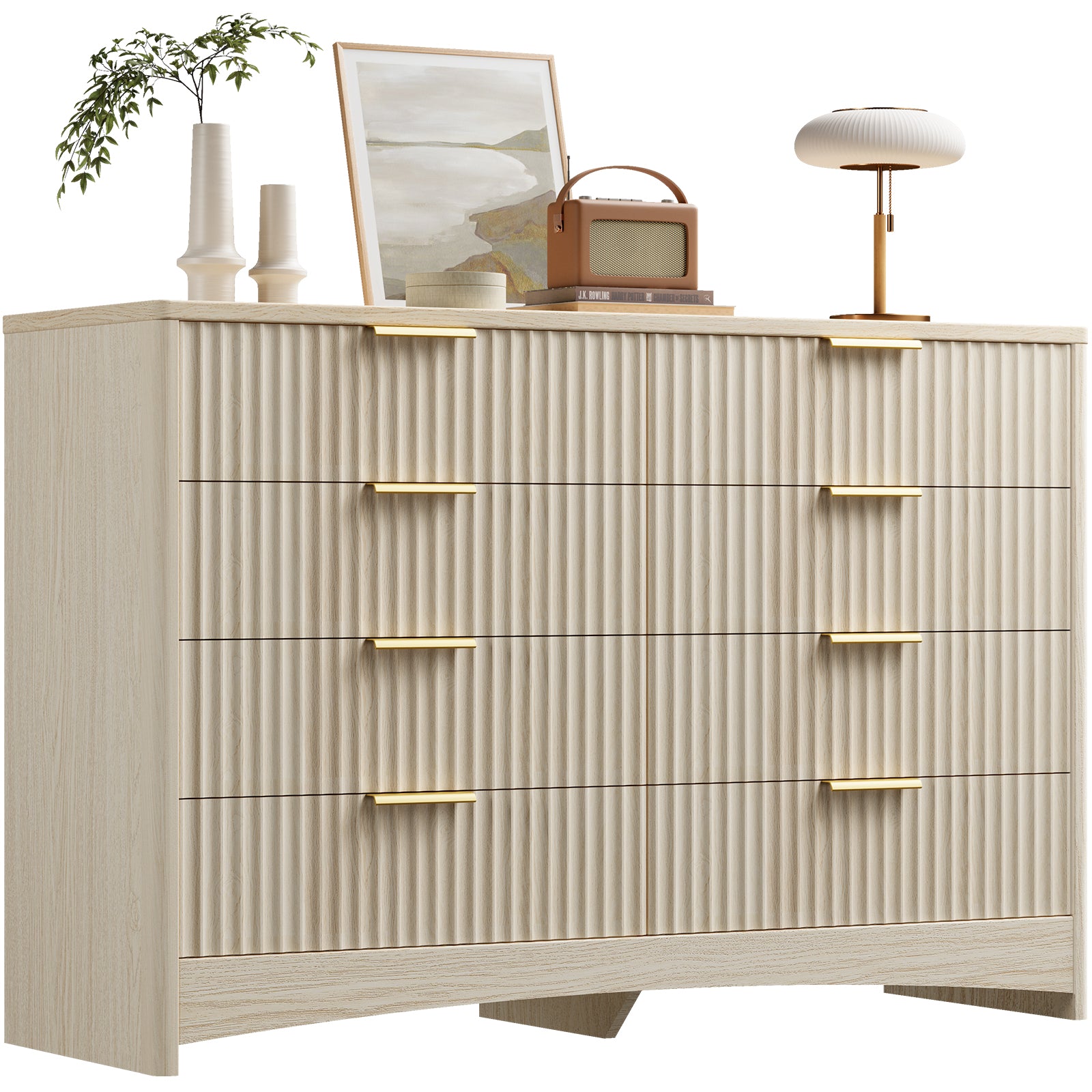 BAYCLARA Urban Oak Dresser,5–8 Drawer Storage Chest