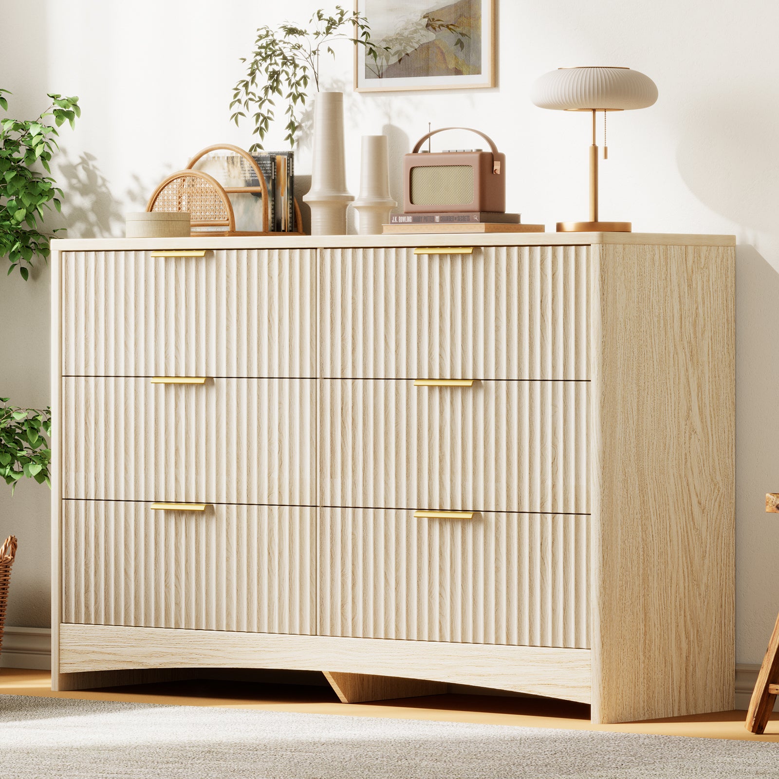 BAYCLARA Urban Oak Dresser,5–8 Drawer Storage Chest