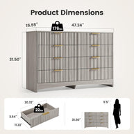 BAYCLARA Urban Dresser,8 Drawer