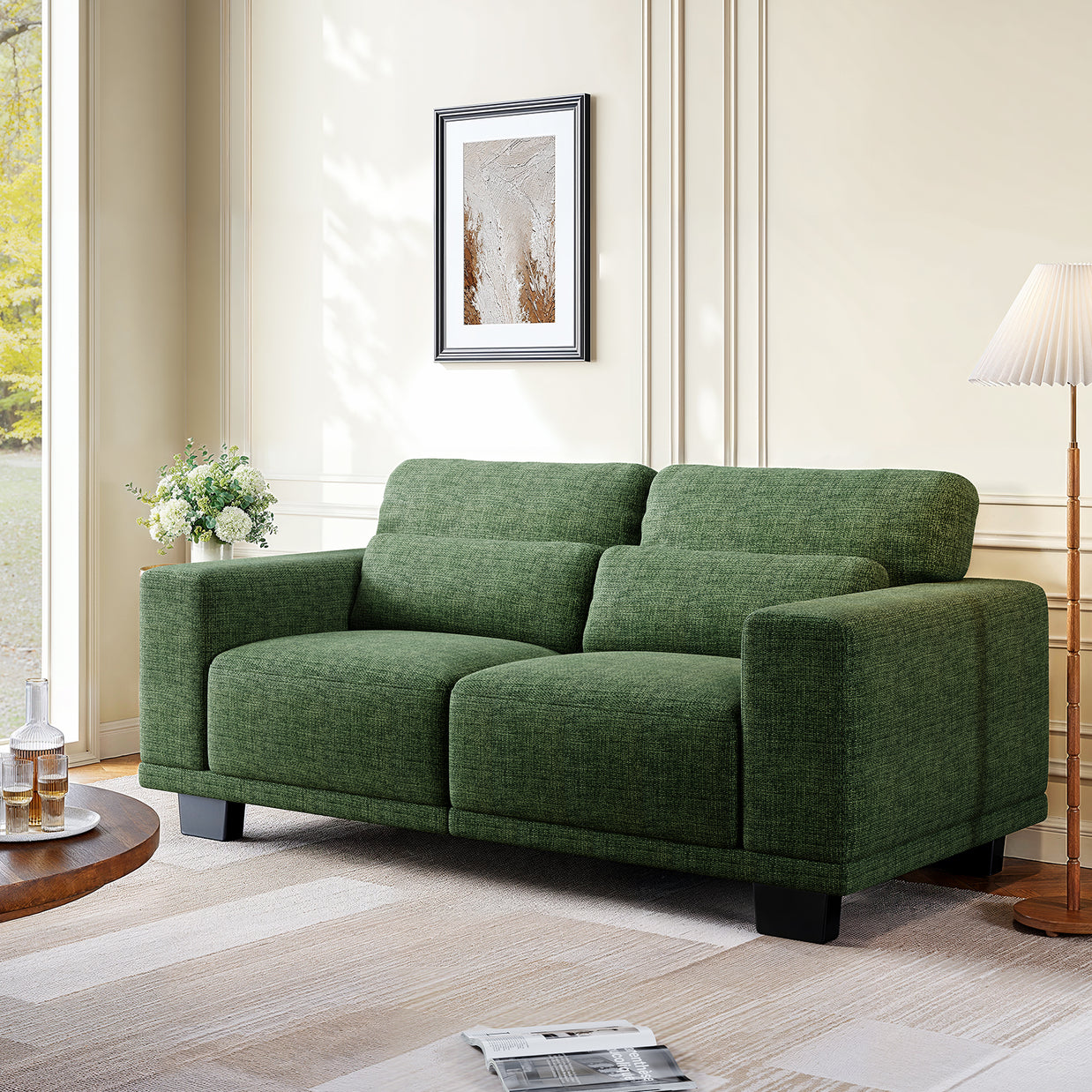 BAYCLARA Minimal Sectional Couch - Green
