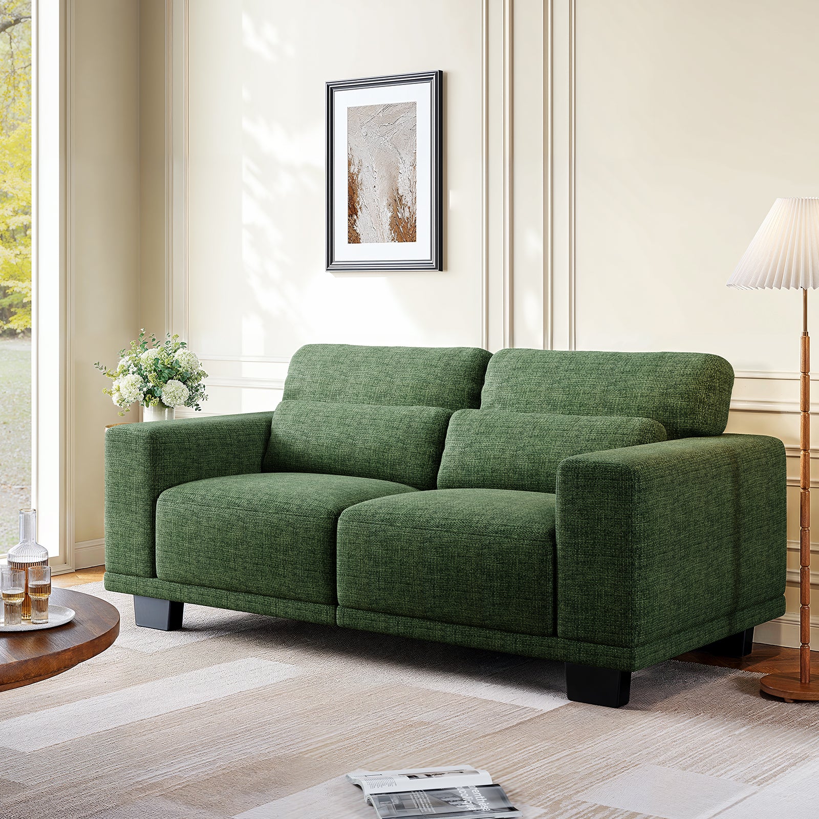 BAYCLARA Minimal Sectional Couch - Green