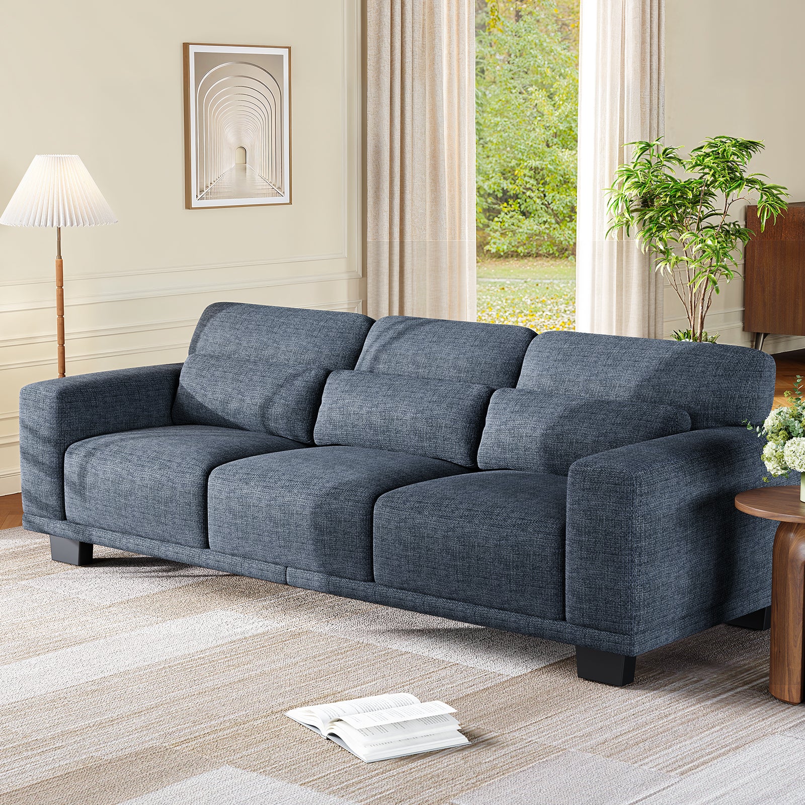 BAYCLARA Minimal Sectional Couch - Blue
