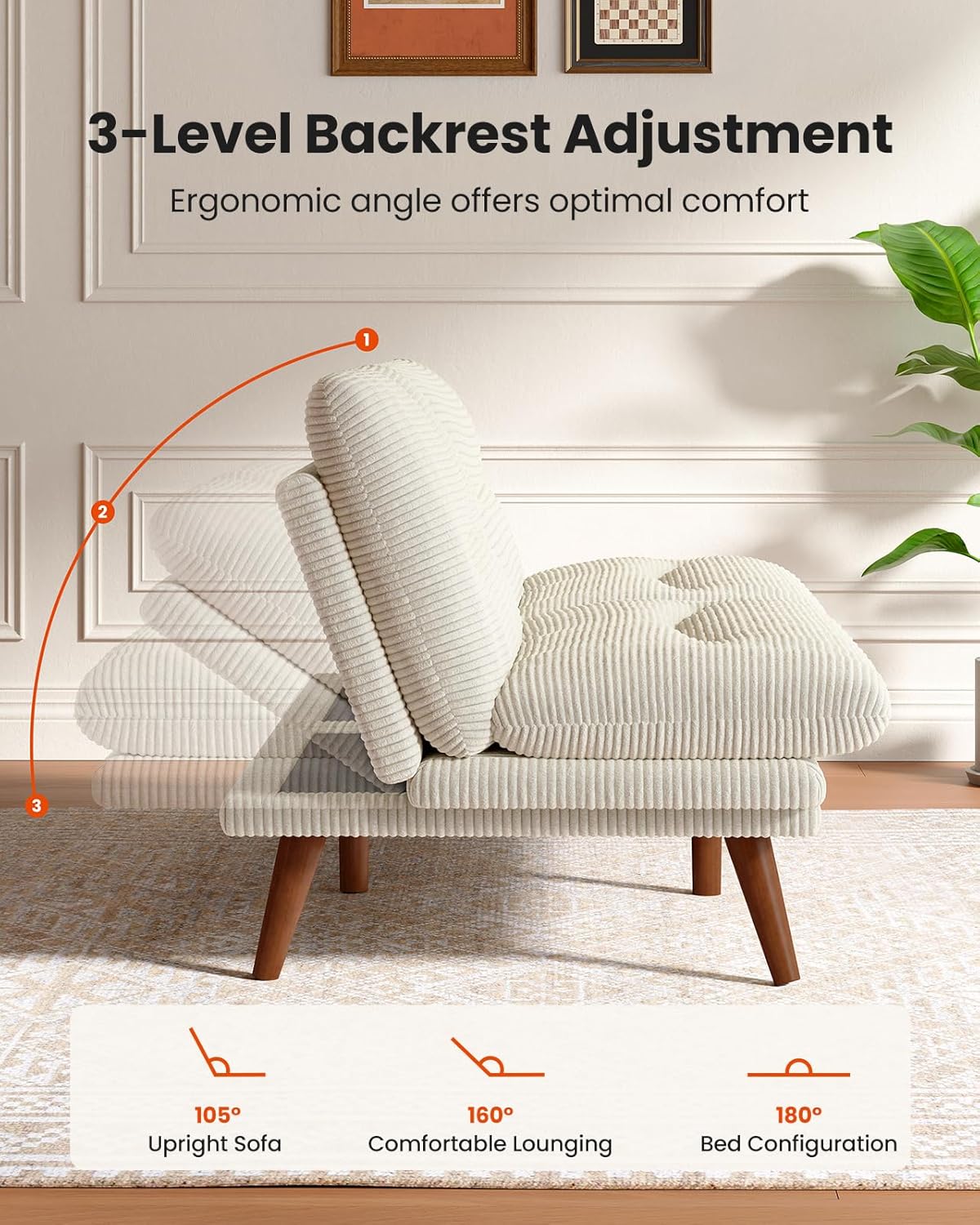 BAYCLARA Sofa Bed for Small Spaces