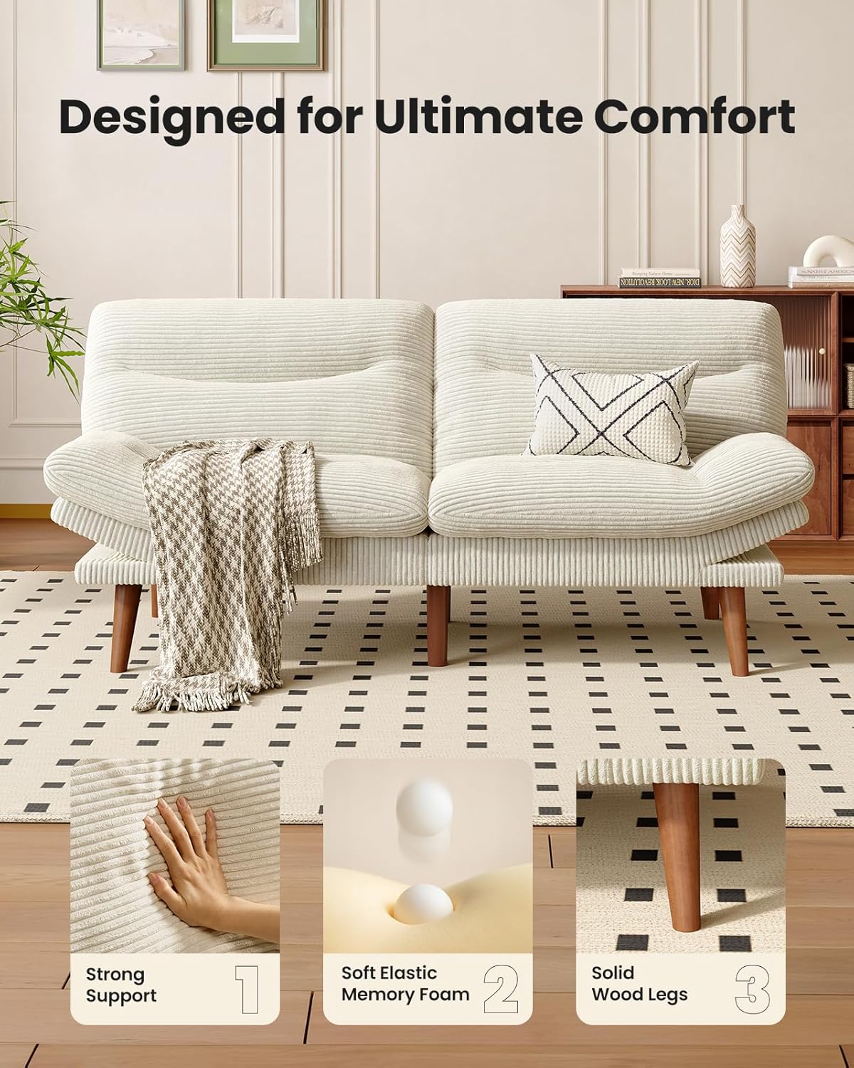 BAYCLARA Sofa Bed for Small Spaces