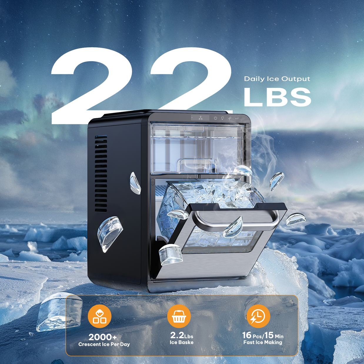 BAYCLARA HomeBar Crescent Ice Maker