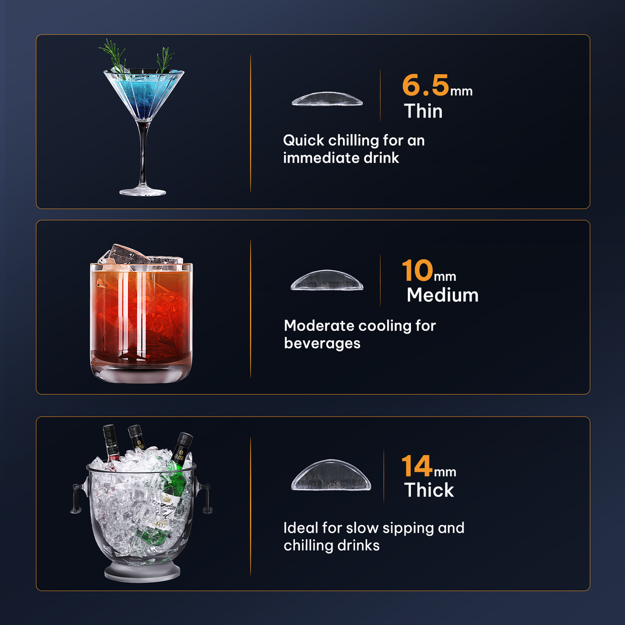 BAYCLARA HomeBar Crescent Ice Maker