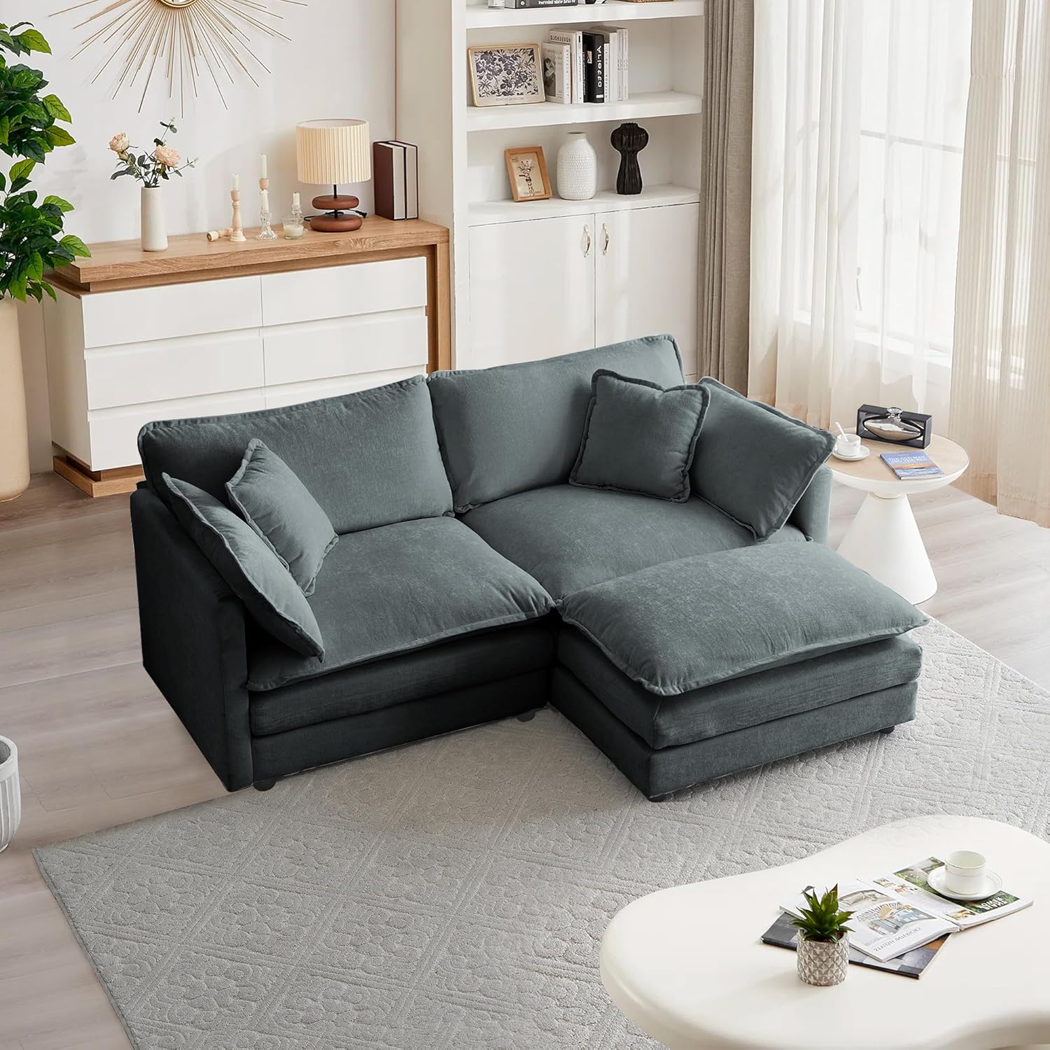 BAYCLARA Modular Chenille Sectional Sofa
