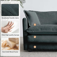 BAYCLARA Modular Chenille Sectional Sofa