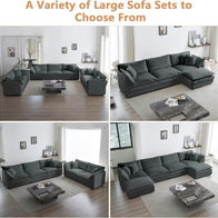 BAYCLARA Modular Chenille Sectional Sofa