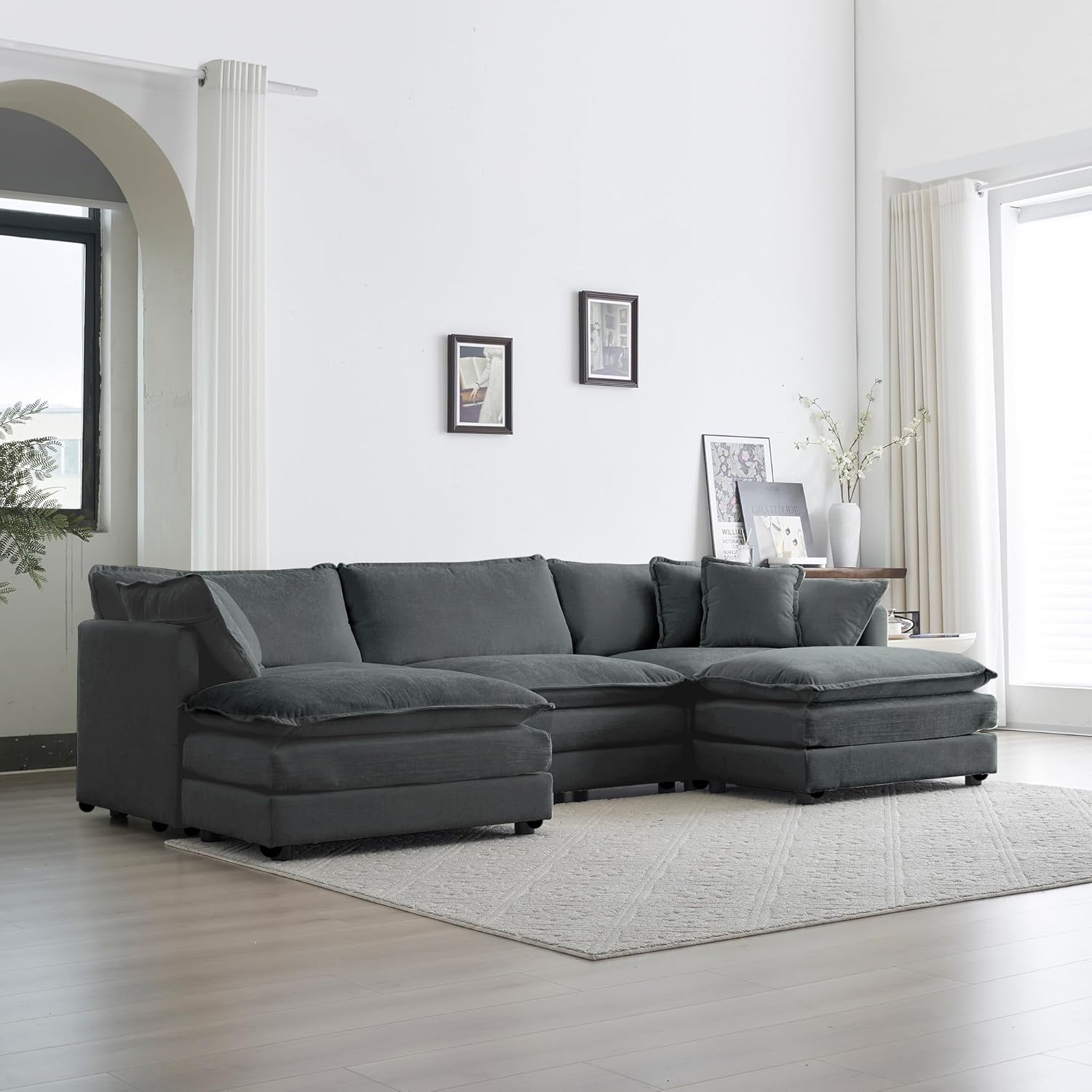 BAYCLARA Modular Chenille Sectional Sofa