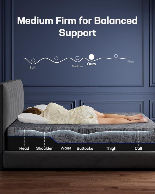 BAYCLARA Eams Smart Adjustable Bed Frame & Luxury Mattress Set