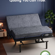 BAYCLARA Eams Smart Adjustable Bed Frame & Luxury Mattress Set