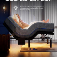 BAYCLARA Eams Smart Adjustable Bed Frame & Luxury Mattress Set