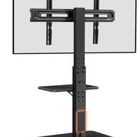 BAYCLARA Floor TV Stand with Power Outlet for 32-75‘’ TVs