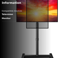 BAYCLARA Floor TV Stand with Mount for 26-50'' TVs