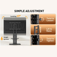 BAYCLARA Floor TV Stand with Mount for 32-86