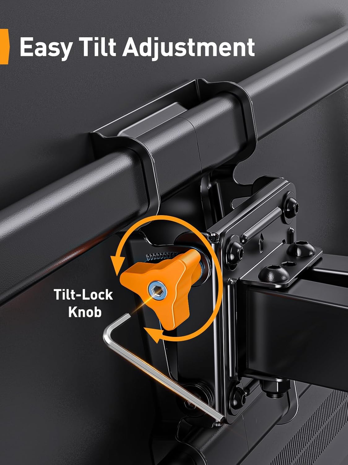 BAYCLARA Full Motion TV Wall Mount for 42-85'' TV