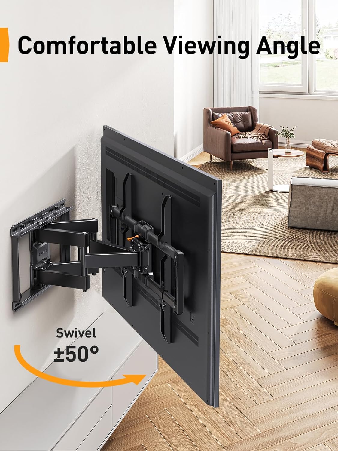 BAYCLARA Full Motion TV Wall Mount for 42-85'' TV