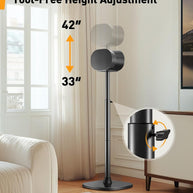 BAYCLARA Speaker Stand for Sonos Era 300, Adjustable Height 33-42”