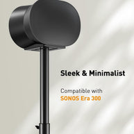 BAYCLARA Speaker Stand for Sonos Era 300, Adjustable Height 33-42”