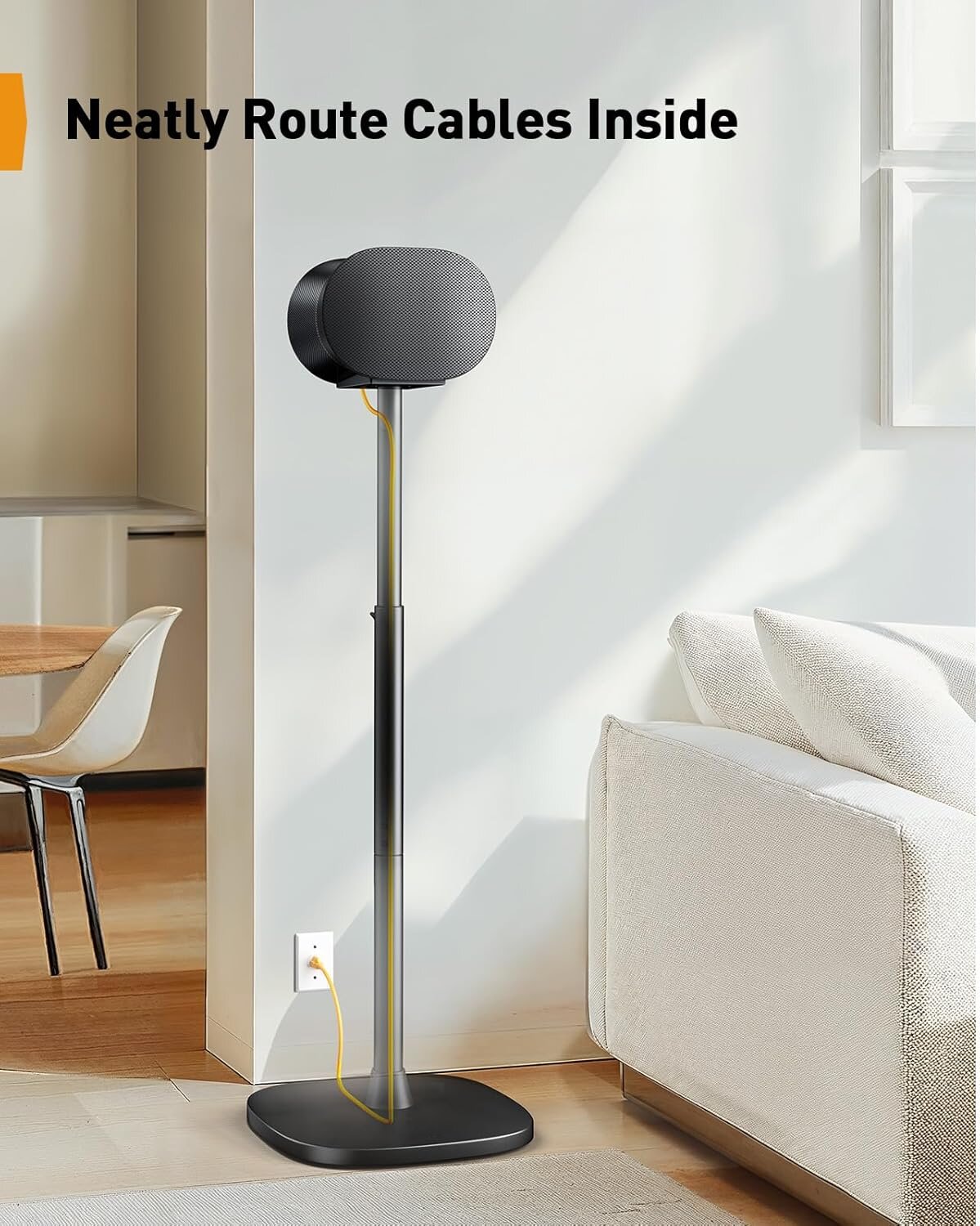 BAYCLARA Speaker Stand for Sonos Era 300, Adjustable Height 33-42”