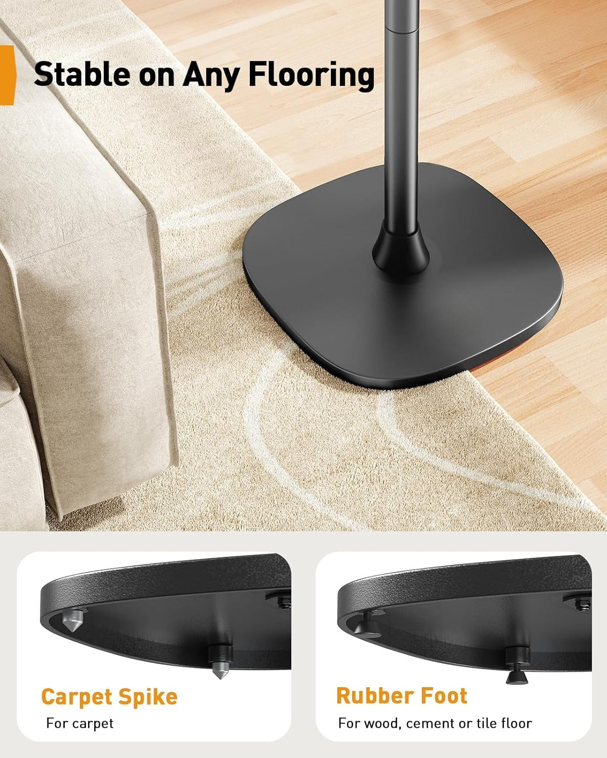 BAYCLARA Speaker Stand for Sonos Era 300, Adjustable Height 33-42”