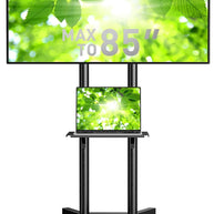 BAYCLARA  Rolling TV Stand for 32-85'' Screens
