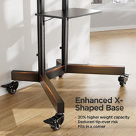 BAYCLARA  Rolling TV Stand for 32-85'' Screens