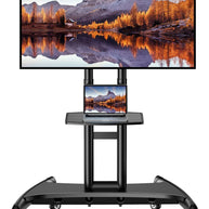 BAYCLARA Rolling TV Stand for 32-82'' Flat/Curved LED/LCD/OLED TVs