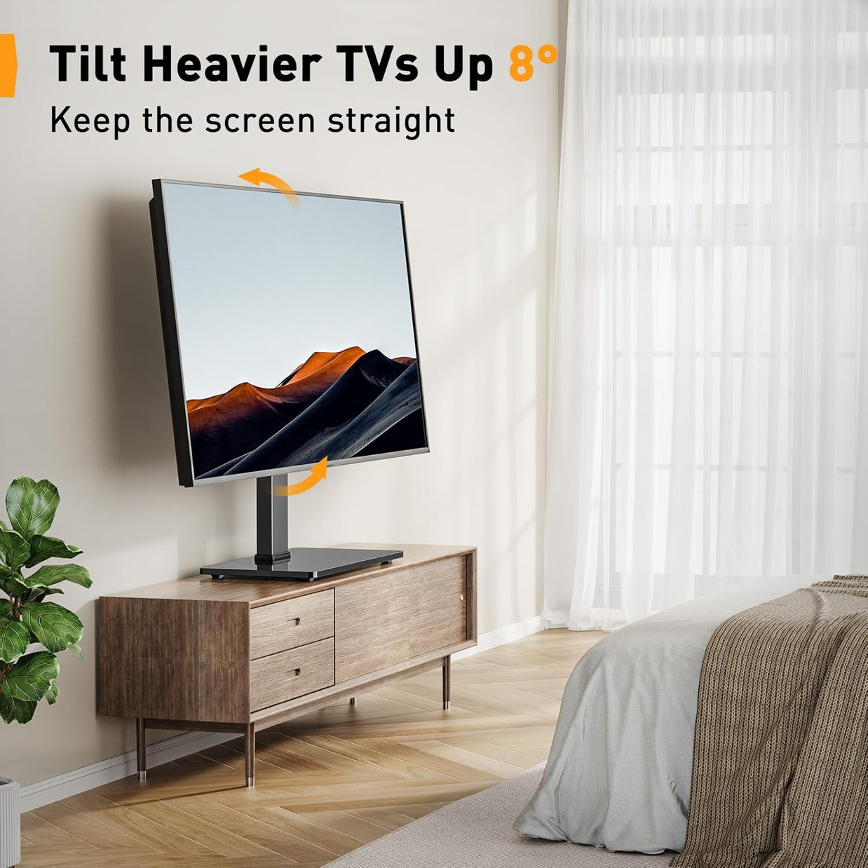 BAYCLARA  Universal Swivel TV Stand Base for 32–65'' TV